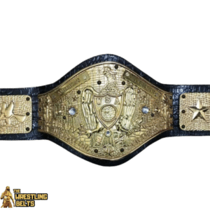 New NWA National Championship Wrestling Title Belt Replica – Real Leather Strap – Thick Metal Plated – Adult Size