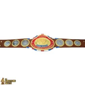 NJPW Europe Akira Maeda Heavyweight Wrestling Champion Belt Japan Pro Wrestling